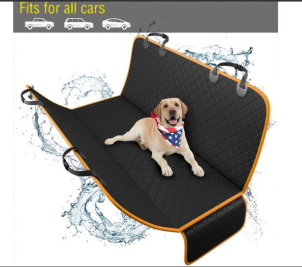 Dog Car Seat Cover Black & Orange 137*147cm