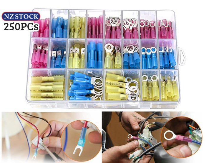 250Pcs Terminal Wire Connectors Set