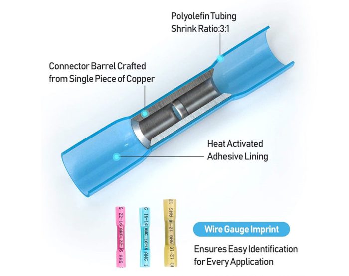 250Pcs Terminal Wire Connectors Set