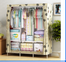 Clothes Wardrobe (Rice Sunflower) 125*45*165