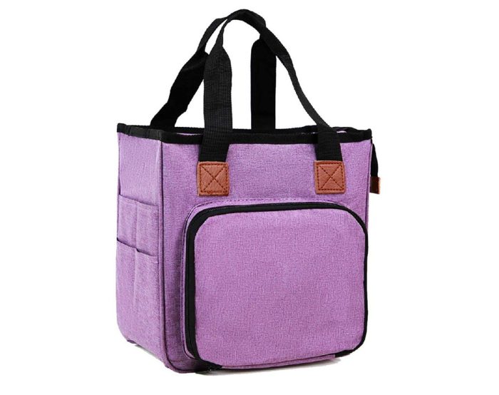 Knitting Yarn Bag - Purple