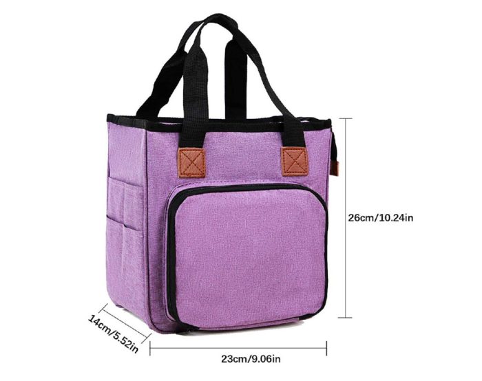 Knitting Yarn Bag - Purple