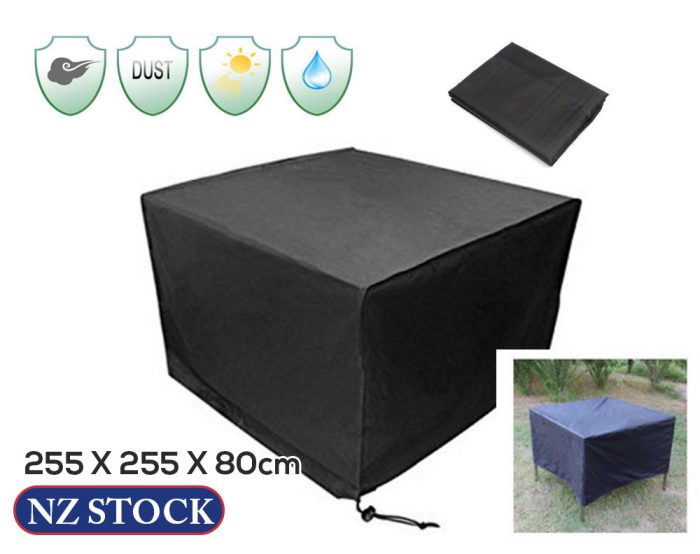 Furniture Cover Black - 255 X 255 X 80cm