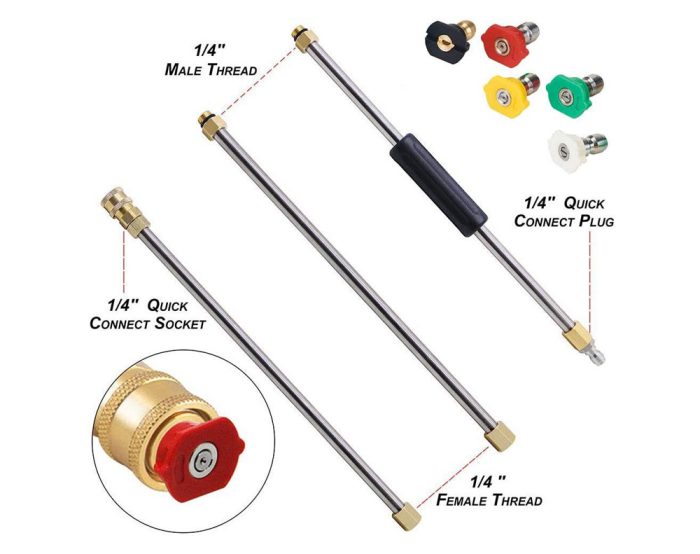 Pressure Washer Wand Extension Set