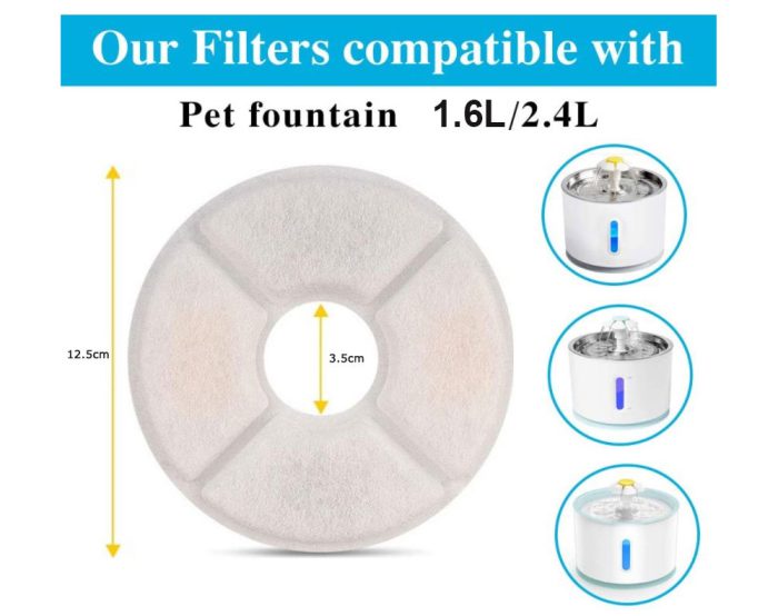 12x Pet Water Fountain Filter