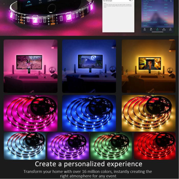 DC5V USB LED Strip 5050 RGB Light 1M