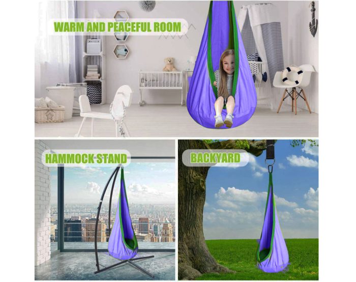 Kids Hanging Swing Chair - Blue