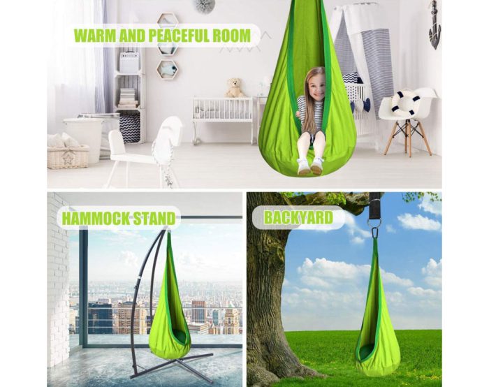 Kids Hanging Swing Chair - Green