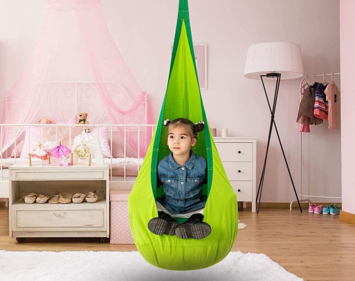 Kids Hanging Swing Chair - Green