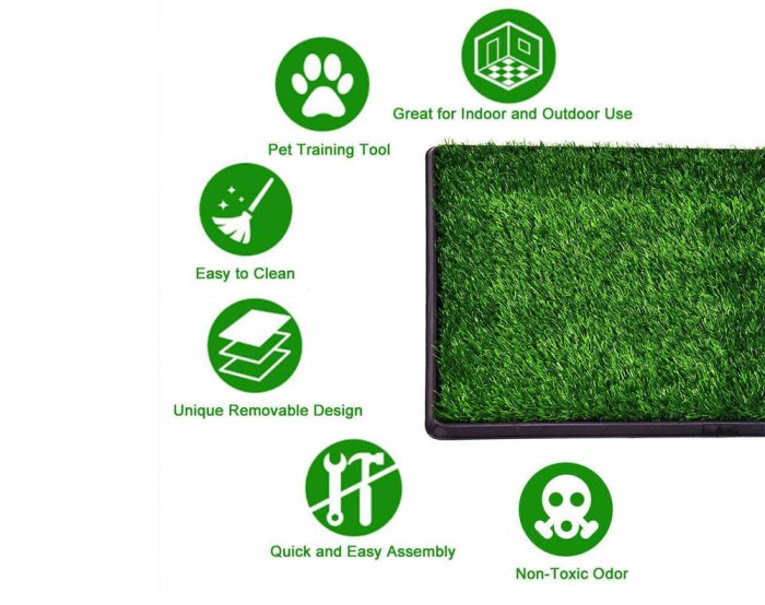 Pet Grass Pad Potty Training Indoor Toilet