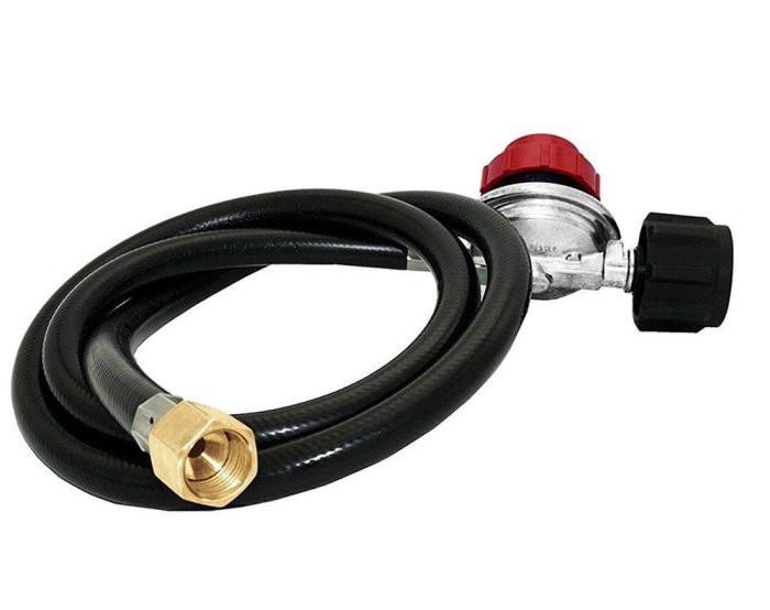 30PSIG Propane Regulator High Pressure LPG BBQ Gas Burner Stove Fryer With Hose New
