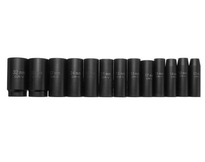 1/2" Deep Impact Socket Set 10-32mm New