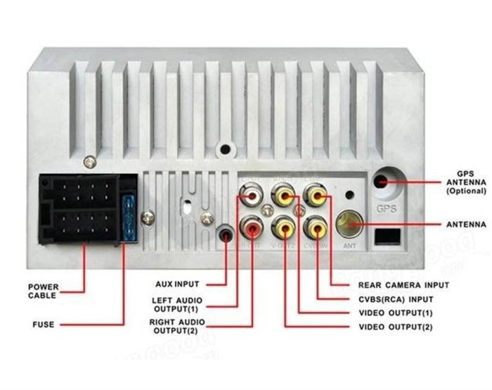 Car Stereo 2 DIN Bluetooth + Reversing Camera