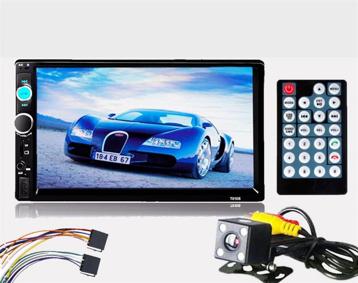 Car Stereo 2 DIN Bluetooth + Reversing Camera