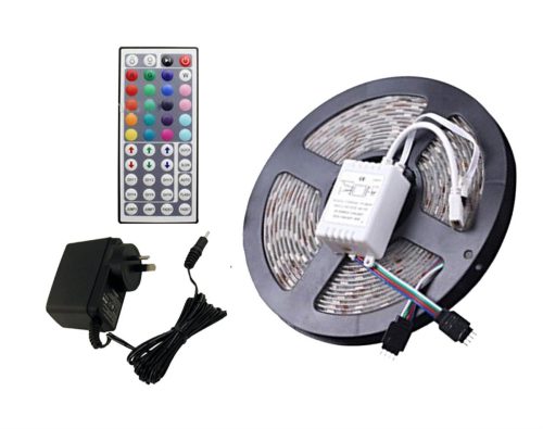 RGB 3528 Led Strip Light full kit + 44 key Remote