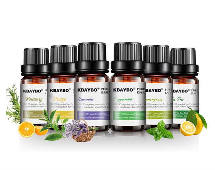 Essential Oil 6 bottle Pack Lavender, Rosemary, Lemongrass, Tea Tree, Peppermi