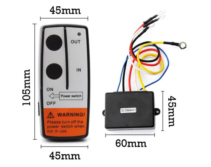 Wireless Winch Remote Control Kit 12V 50FT