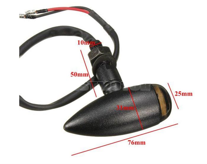 Harley Bike Indicator Light Turn Signal Lamp BLK