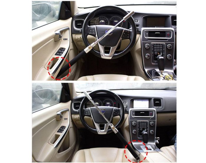 Car Steering Wheel Lock - Adjustable