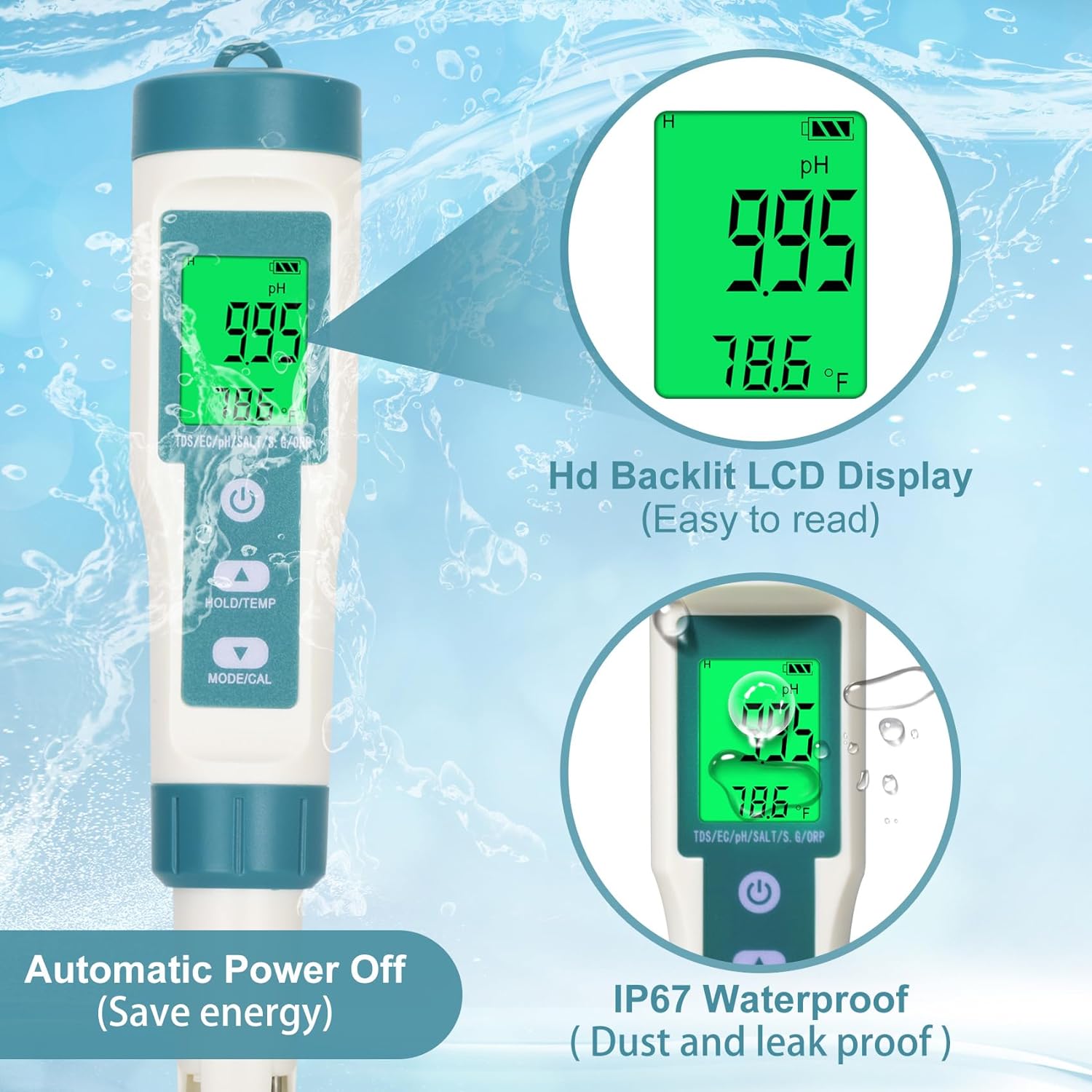 7 in 1 Digital Pool Tester