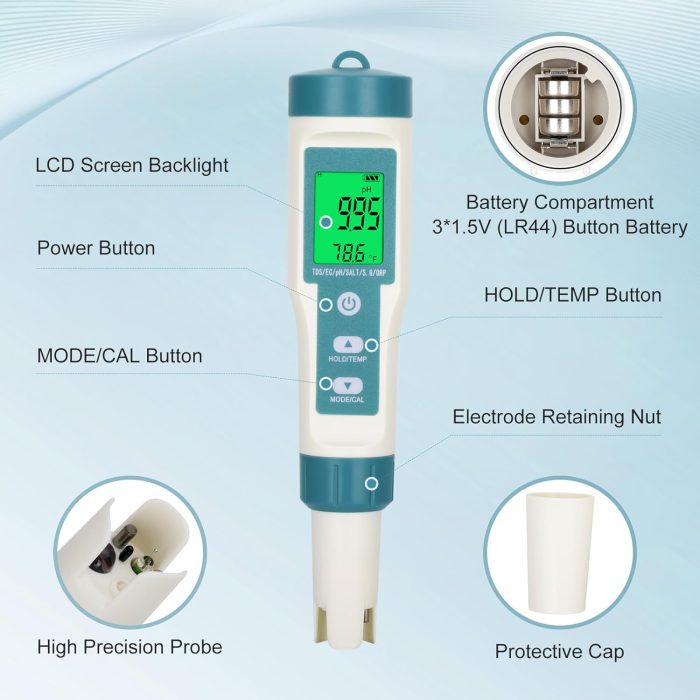 7 in 1 Digital Pool Tester