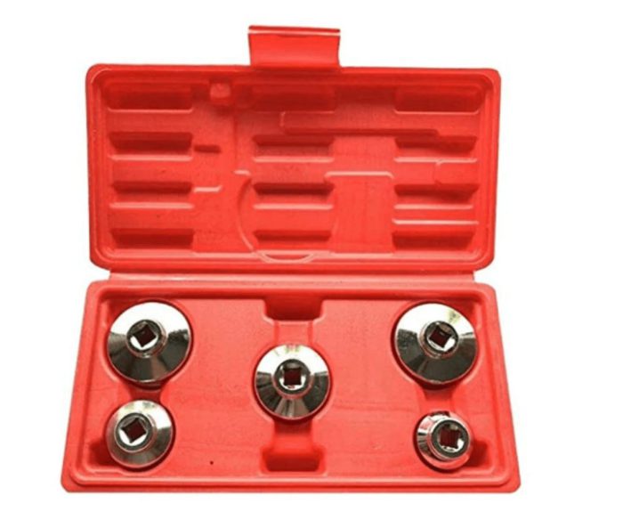 5Pcs Oil Filter Socket Set