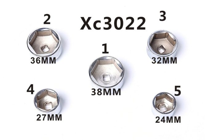 5Pcs Oil Filter Socket Set