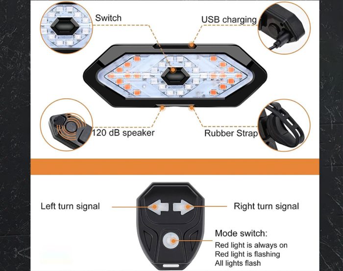 Bike Indicator Tail Light