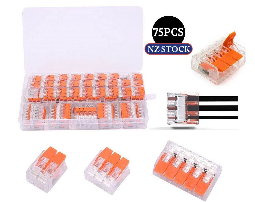 75PCS Electrical Wire Block Connectors