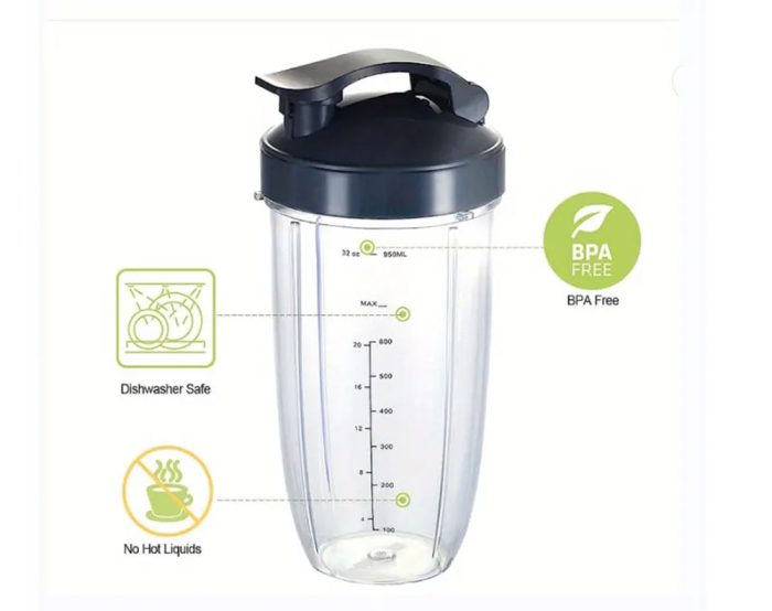 2 X NUTRIBULLET JUICER CUP MUG TALL