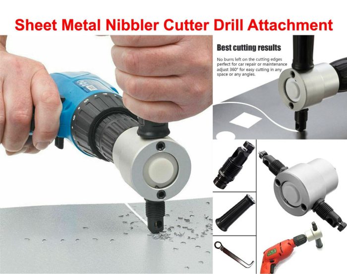 Nibbler Cutter Saw Drill Attachment