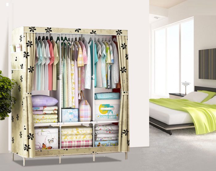 Clothes Wardrobe (Rice Sunflower) 125*45*165