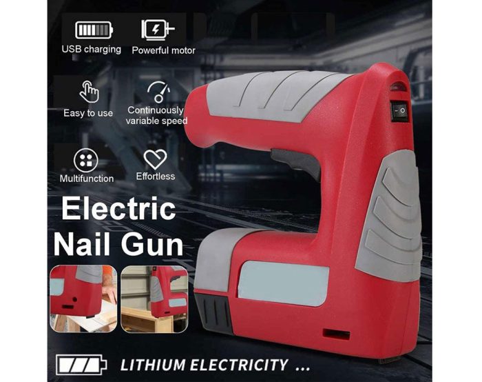 Cordless Staple Gun Nailer Machine