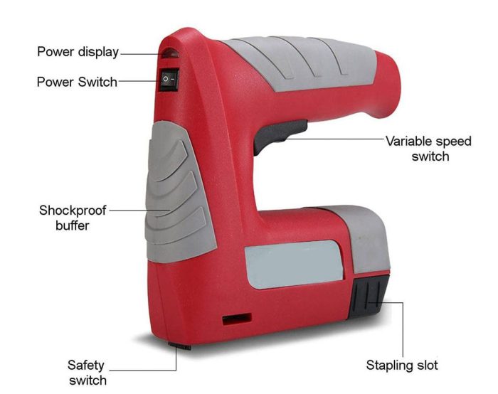 Cordless Staple Gun Nailer Machine