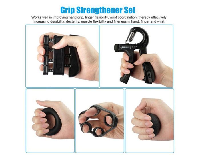 5PCS Hand Grip Strengthener Kit