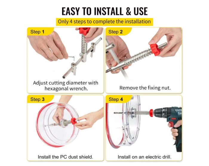 300mm Drill Hole Saw Kit