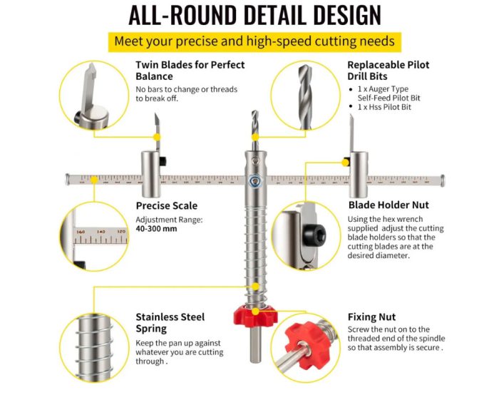 300mm Drill Hole Saw Kit