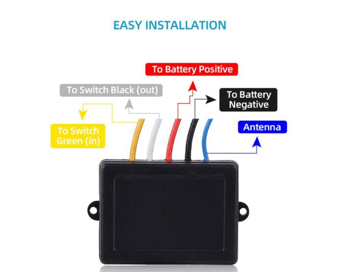 12-24V Winches Remote Control