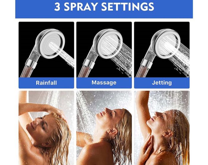 Adjustable Shower Head Set