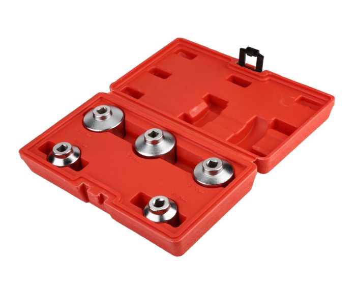 5Pcs Oil Filter Socket Set