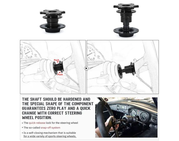 Quick Release Steering Wheel Hub