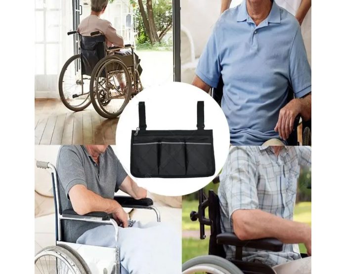 Wheelchair Armrest Side Bag