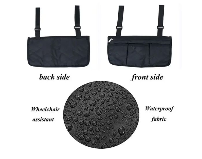 Wheelchair Armrest Side Bag