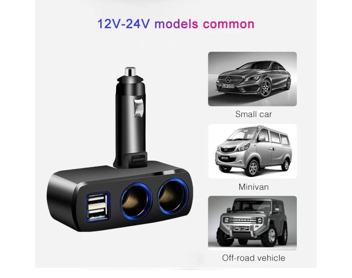 Car Cigarette Lighter Charger Adapter