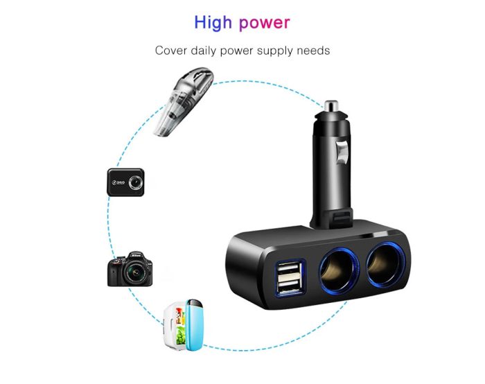 Car Cigarette Lighter Charger Adapter