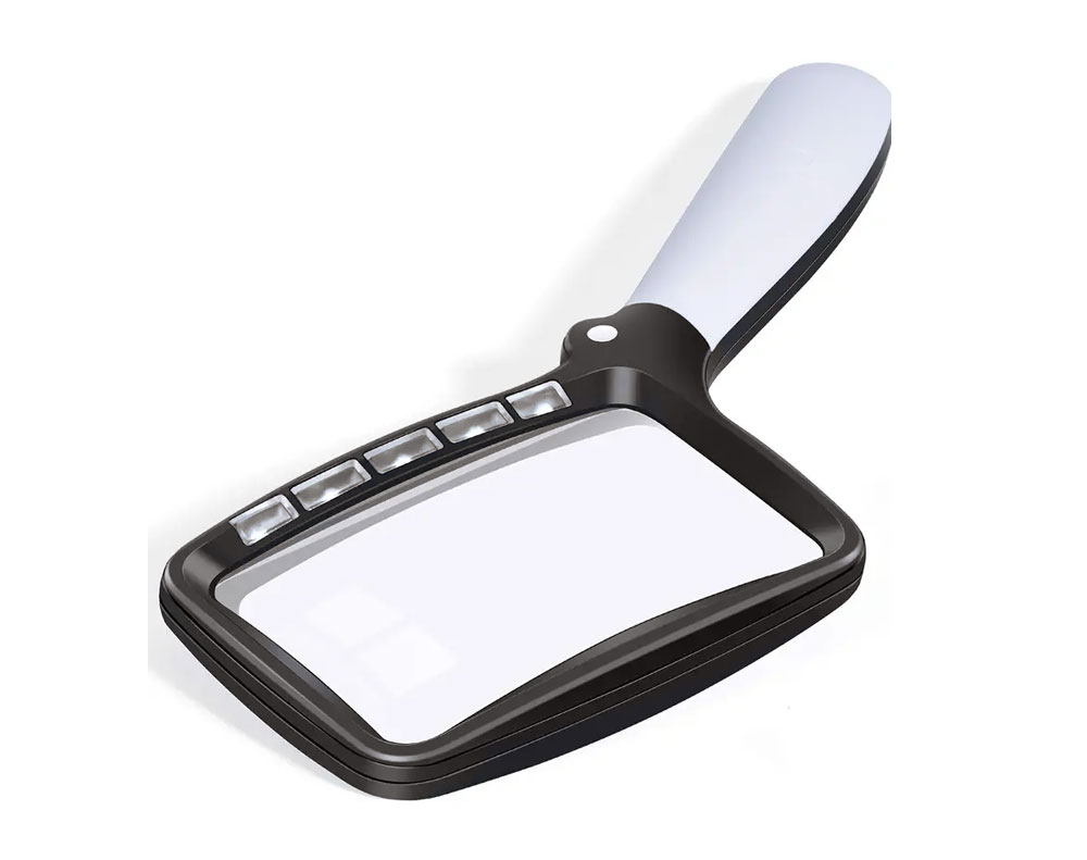 Handheld Magnifying Glass with Light