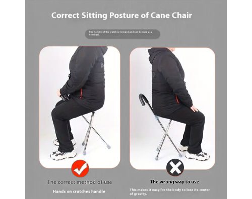 Walking Stick Cane Seat - Folding