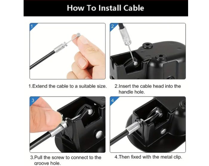 Recliner Lever with Trigger Cable