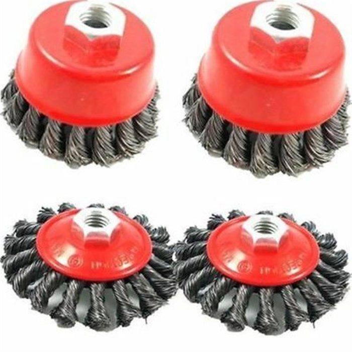 4 x Twist Wire Wheel Brush