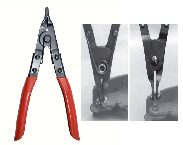 T&E Tools Straight Tip Lock Ring Plier